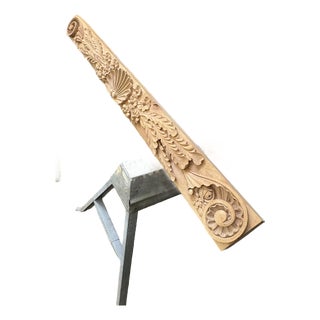 Hand Carved Mantle For Sale
