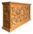 Vintage Ornate Wood Carved Dry Bar For Sale