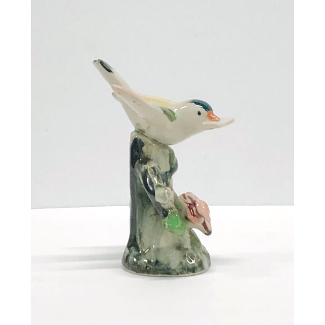 Traditional Vintage 1960s Hand Painted Porcelain Messenger Bird Figurine For Sale - Image 3 of 6