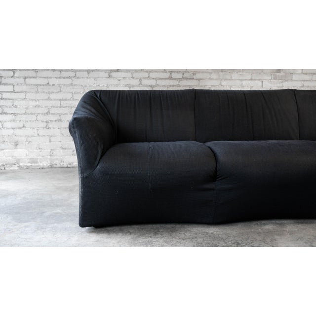 Vintage 'Tentazione' three-seater sofa designed by Mario Bellini for Cassina, circa 1970s. Avant-garde, monolithic frame...