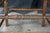 2 Antique American Country Oak Farmhouse Ladderback Chairs Cane Seat Pair For Sale - Image 6 of 18