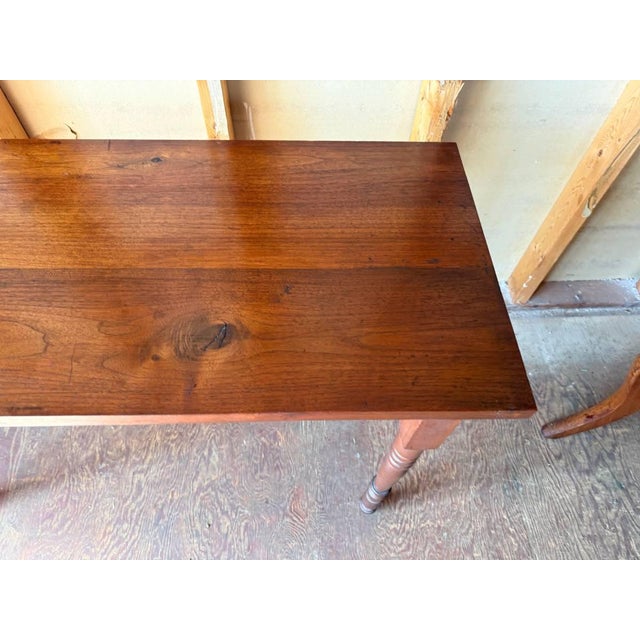 Vintage English French Country Style Narrow Top Console Table For Sale - Image 13 of 17