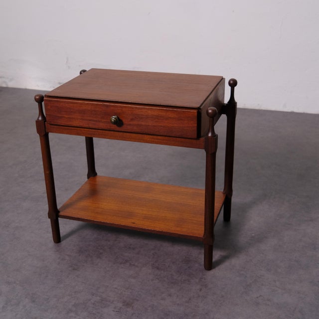 Vintage Italia Teak Bedside Table by Fratelli Proserpio, 1950s For Sale - Image 16 of 16