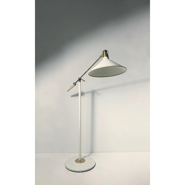 Vintage Gerald Thurston Floor Lamp for Lightolier. Italian inspired. In the manner of Gino Sarfatti for Arredoluce More...