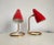 Set of two refined Italian lamps Mod. 214 produced by the famous company O-luce. The structure is in brass and...