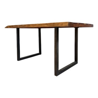 Vintage Dining Table in Spruce For Sale