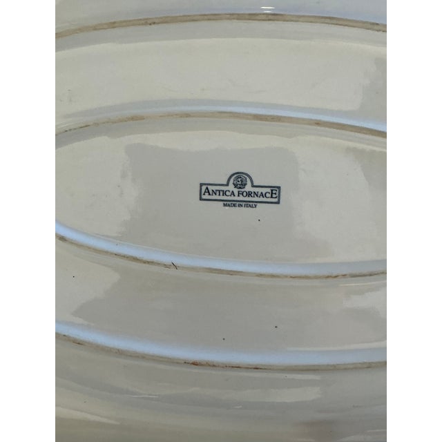 Vintage Boho Italian Glazed Ceramic Tray For Sale - Image 4 of 11