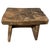 Antique hand made side table or stool. Celebrating the cracks and crevices and all the other marks that time and loving...