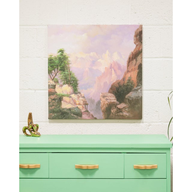 Moody Vintage Oil Painting For Sale In Los Angeles - Image 6 of 7