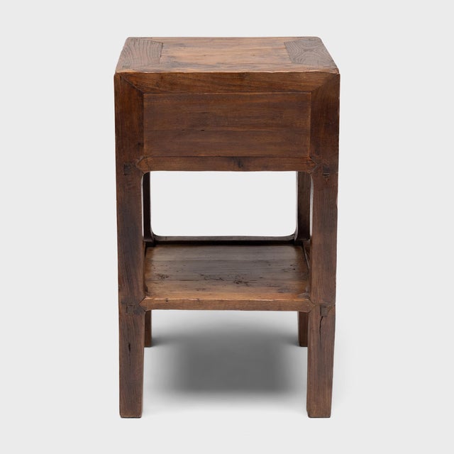 Pair of Chinese Square Corner End Tables, C. 1850 For Sale - Image 4 of 6