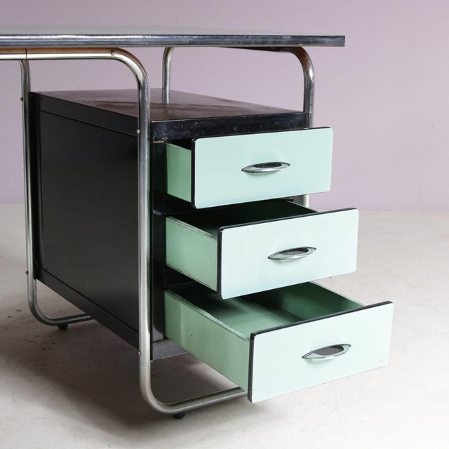 Bauhaus Style Desk from Torck, Belgium, 1950s For Sale - Image 4 of 15