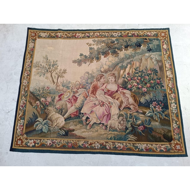 French 19th Century French Aubusson Tapestry For Sale - Image 3 of 10