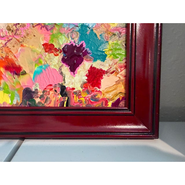 Serg Graff "Color Synapse" Abstract Painting Acrylic on Canvas Framed Art, Coa For Sale - Image 4 of 10
