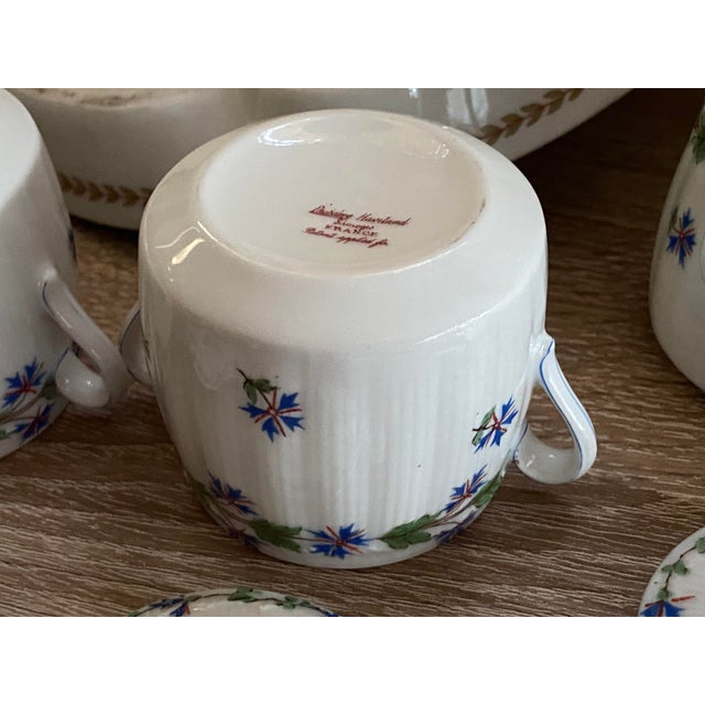 Porcelain Limoges Cream Pots by Théodore Haviland, 1900, Set of 6 For Sale - Image 11 of 12