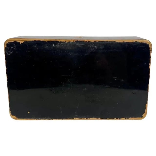 Antique Red Lacquered Box, 1800s For Sale - Image 9 of 10