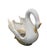 Vintage Mid-Century Italian Majolica Glazed Ceramic Swan Planter For Sale - Image 4 of 12