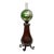 Early 20th Century Bradley and Hubbard Craftsman Oil Lamp With Original Fleur De Lis Shade For Sale