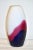 1980s Formia 1980 Italian Vintage Purple Blue White Murano Glass Sleek Design Vase For Sale - Image 5 of 10