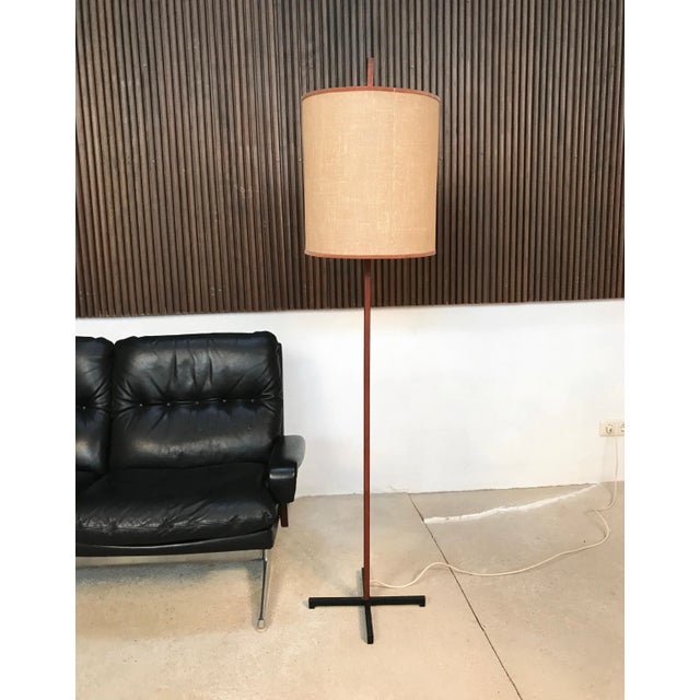Mid-Century German Teak and Steel Floor Lamp, 1960s For Sale - Image 14 of 15