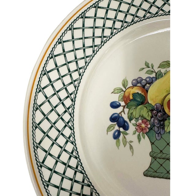Vintage Villeroy and Boch Basket Pattern Dinner Plate, 1980s For Sale - Image 4 of 9