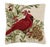 Traditional Winter Cardinal Hook Pillow For Sale - Image 3 of 3