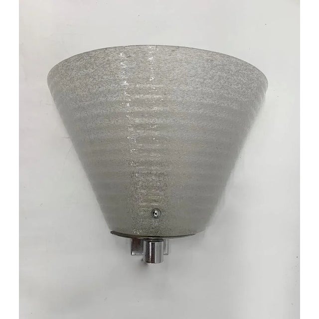 Ivory Couple Applique Wall Lamps attributed to Barovier Years 1930s Murano, Set of 2 For Sale - Image 8 of 8