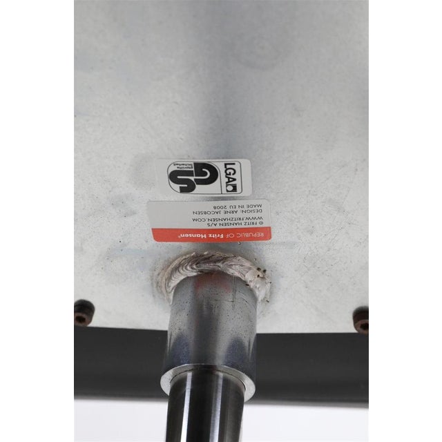 Black Leather Oxford Chair with Swivel Function by Arne Jacobsen for Fritz Hansen, 2008 For Sale - Image 13 of 15