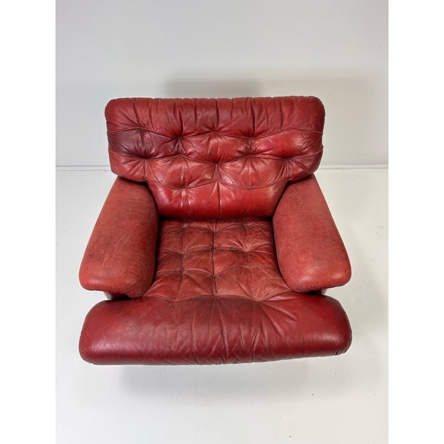 1960s Arne Norell Leather “Mexico” Lounge Chair For Sale In Boston - Image 6 of 11
