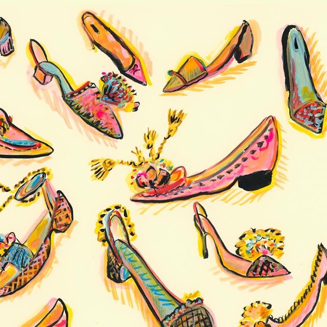 2020s Fancy Shoes Contemporary Figurative Reproduction Print by Pauline De Roussy De Sales For Sale - Image 5 of 5