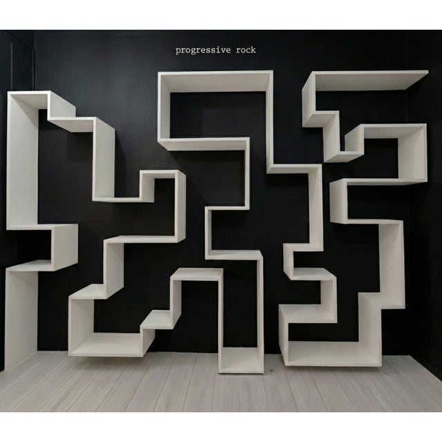 Contemporary Progressive Rock Bookcase by Dario Nasuti For Sale - Image 3 of 5