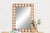 Contemporary Natural Teak Mother of Pearl Blossom Mirror For Sale - Image 3 of 12