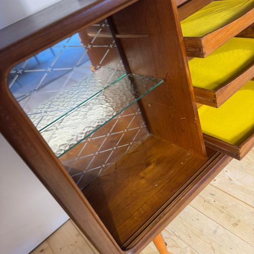 Mid-Century Modern Scandinavian Teak Sideboard with Sliding Doors, 1960s For Sale - Image 9 of 16