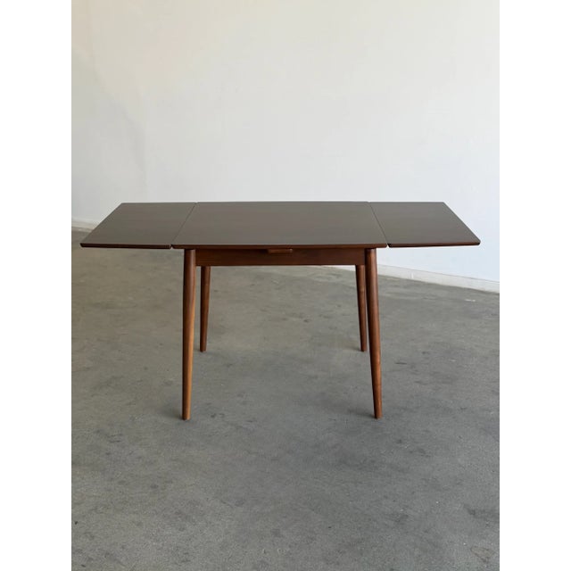 Compact Vintage Expanding Table For Sale In Los Angeles - Image 6 of 17