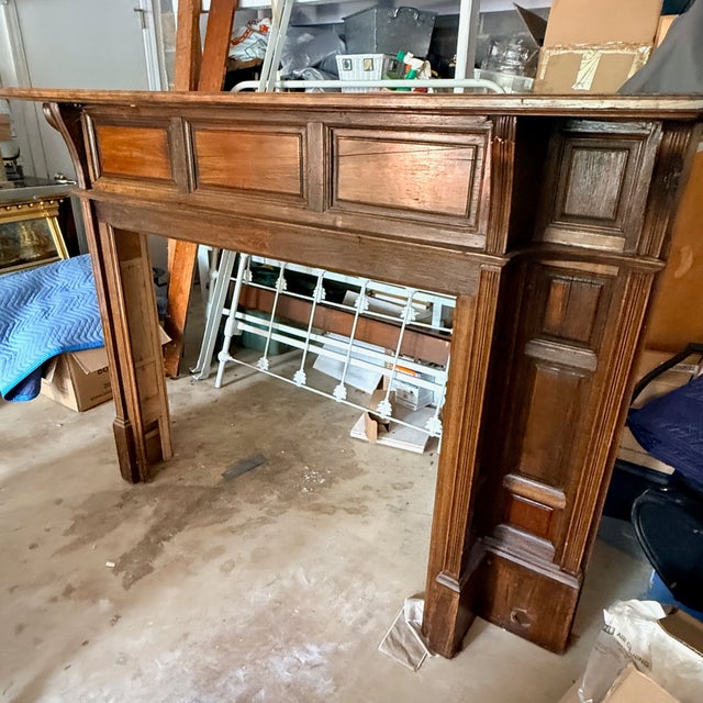 Antique Edwardian Mantel For Sale In Washington DC - Image 6 of 12