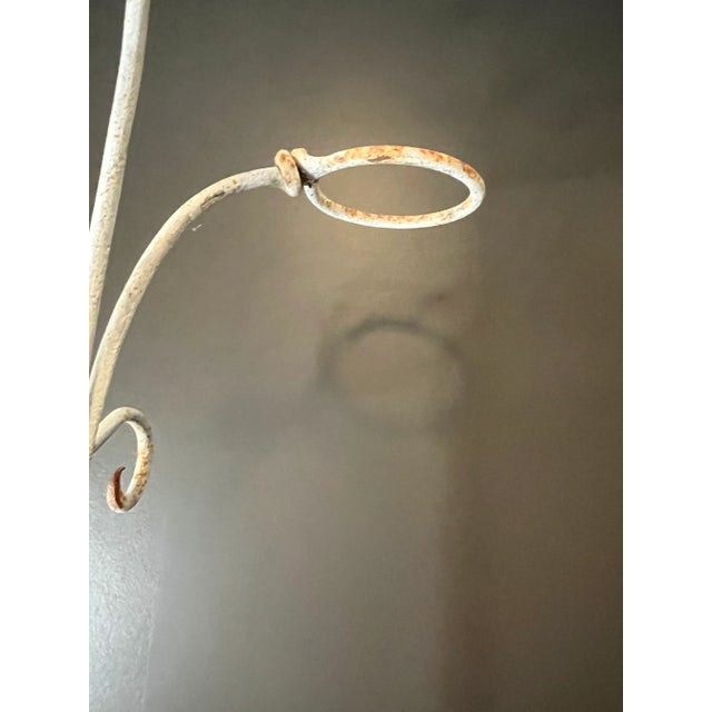 Early 20th Century Vintage Early 20th Century White Cast Iron African Violet Plant Stand For Sale - Image 5 of 13