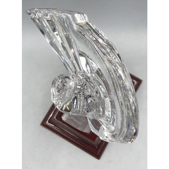 Crystal Glass Golfer on Wooden Base from Sevres France For Sale - Image 15 of 18