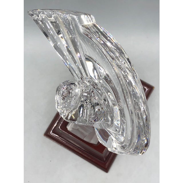Crystal Glass Golfer on Wooden Base from Sevres France, Set of 2 For Sale - Image 15 of 18