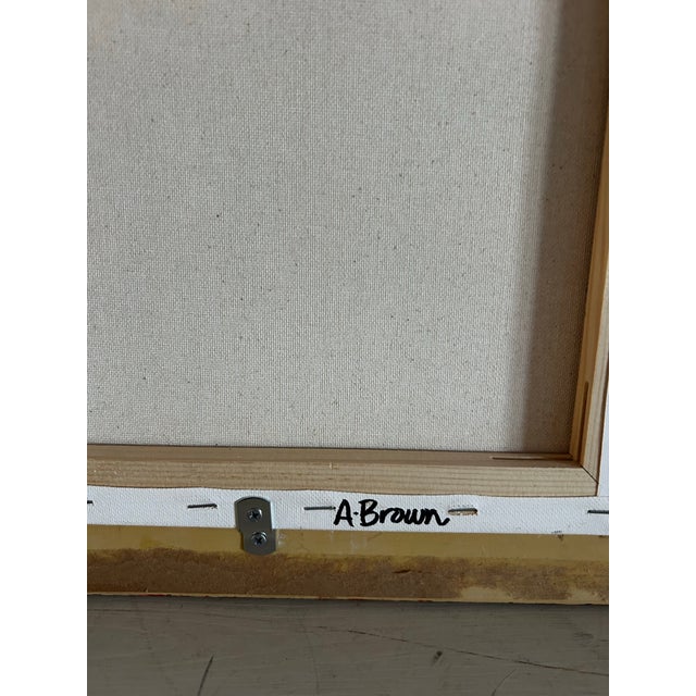 2020s Contemporary Original Alexandra Brown Still Life Painting Daffodils in Glass Jar Oil Painting Framed For Sale - Image 5 of 6