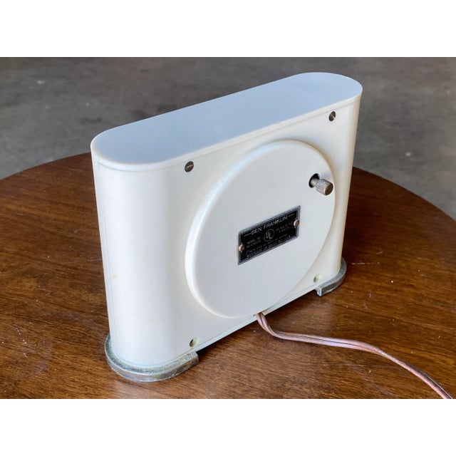 1930s Westclox Art Deco Model "Ben Franklin" S4 Electric Clock For Sale - Image 4 of 8