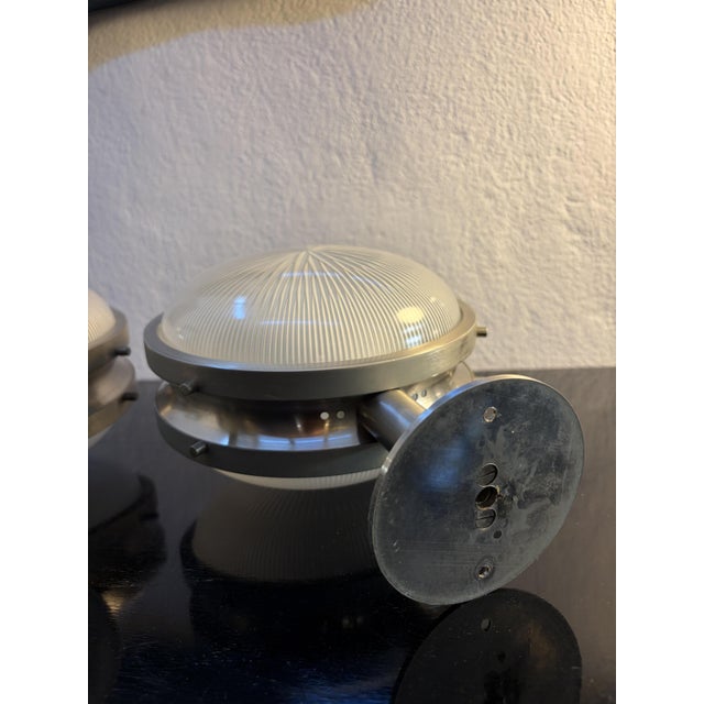 Silver Gamma Wall Lamps by Sergio Mazza for Artemide, 1960s, Set of 2 For Sale - Image 8 of 9