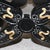 Pair of 1980s Ebonized and Gilded Baker Carved French Louis XV Style X Form Stools For Sale - Image 11 of 12