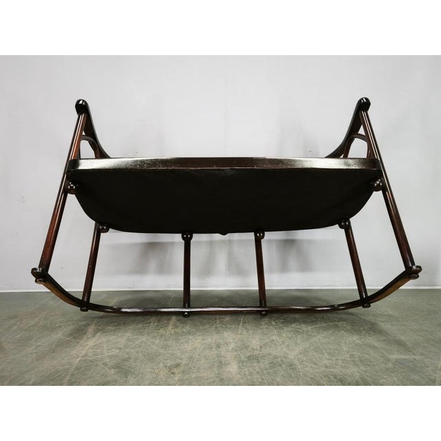 Art Nouveau Bat Sofa by Josef Hoffmann, 1930s For Sale - Image 14 of 15