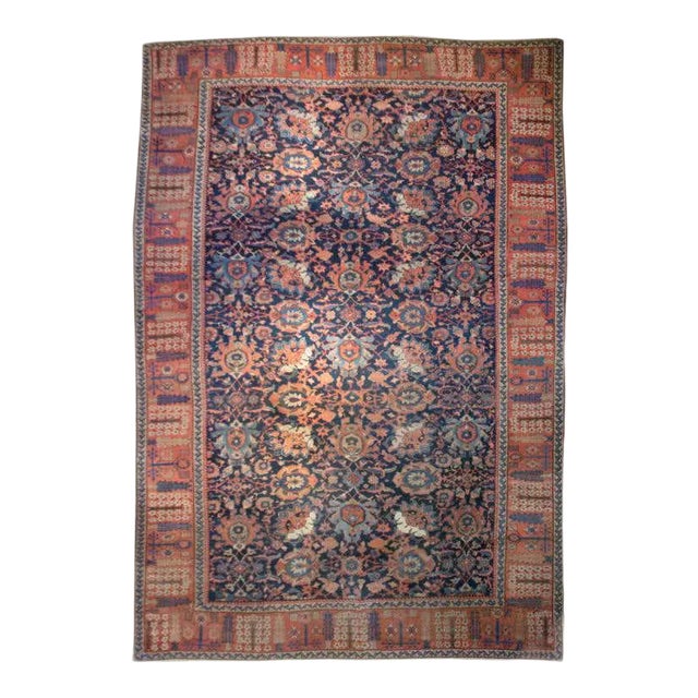 19th Century Persian Sultanabad Rug For Sale
