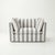 Not Yet Made - Made To Order Sophie Conran Coco Loveseat - Garden Grey Stripes with Knife Edge Cushion For Sale - Image 5 of 5