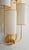 Elevation 4 Wall Sconces in Patinated Gold Metal and White Shades by Aymeric Lefort, Set of 2 For Sale - Image 14 of 18