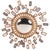 A striking contemporary convex mirror inspired by the iconic Miroir Étincelles (“Sparks” or “Sparkles”) designs of Line...