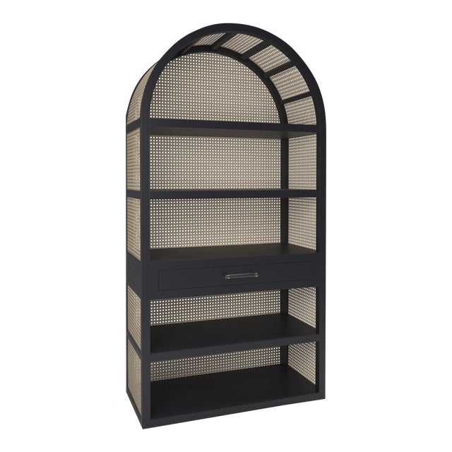 Leila Etagere Bookcase Black Iron Chairish