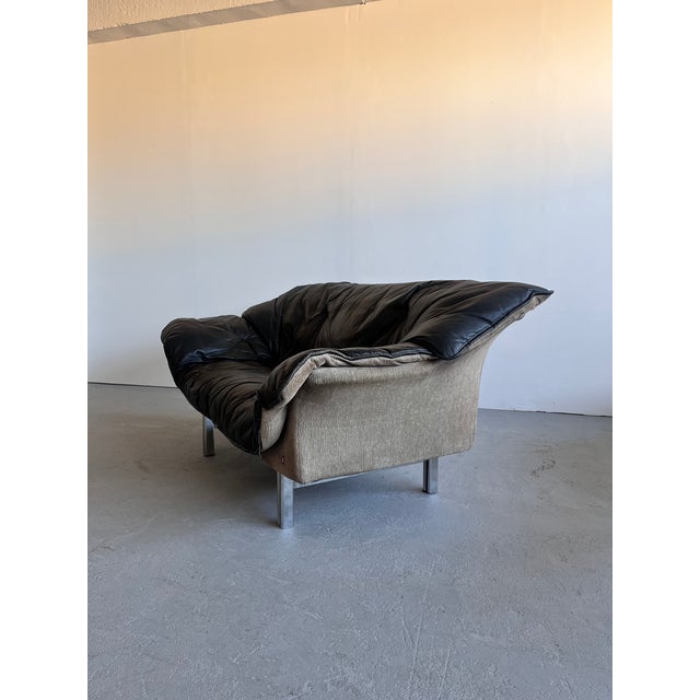 1980s Mid-Century Leather Sofa from Ulferts Möbler, Sweden, 1980s For Sale - Image 5 of 12