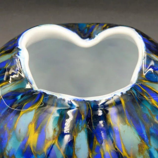 1970s Artist Glass Vase by Hans Jürgen Richartz., 1970 -, 1979 For Sale - Image 5 of 8