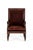 A wonderful george iv mahogany library chair upholstered in chestnut brown soft leather. The chair displays a tall...